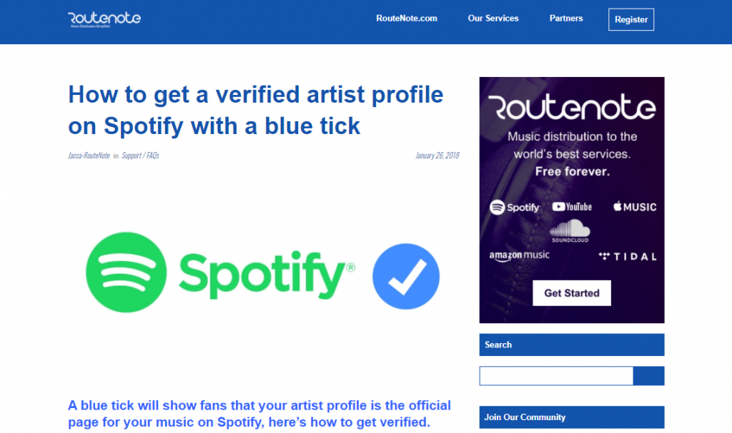 How to get your account verified on  - RouteNote Blog